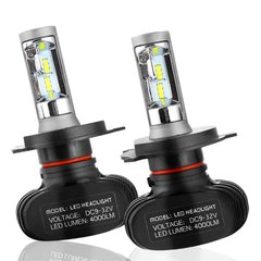 LED светодиодные автомобильные лампы S1 H4 комплект светодиодных ламп для авто