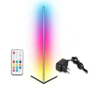 Угловая RGB лампа с пультом LK202307-47 Напольный LED светильник Освещение Торшер Интерьерная 47 см Черная