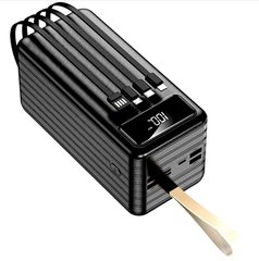 Внешний аккумулятор повербанк power bank Powerway TX60 60000mAh 2.1A 5W USB/Type-C/MicroUSB/Lightning Black