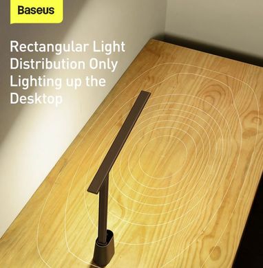 Настільна лампа LED світлодіодна бездротова BASEUS Smart Eye Series Rechargeable Folding Reading Desk Lamp DGZG-0G