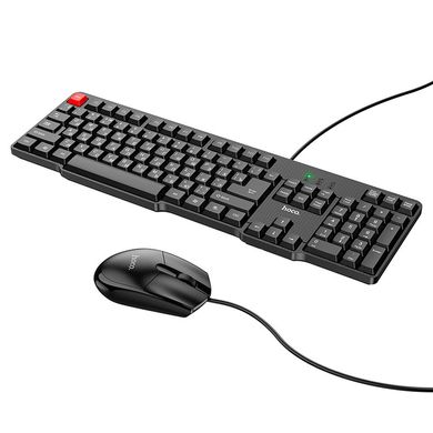 Дротова клавіатура з мишею HOCO Business keyboard and mouse set GM16 RU/ENG розкладка Black