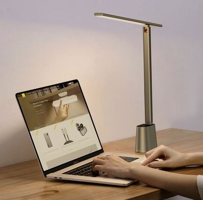 Настольная лампа LED светодиодная беспроводная BASEUS Smart Eye Series Rechargeable Folding Reading Desk Lamp DGZG-0G