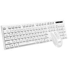 Бездротова клавіатура з мишею XO KB-02 white