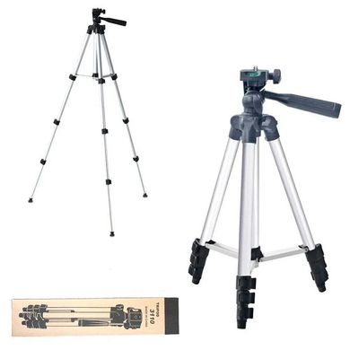 Штатив Tripod для смартфона, екшн-камери, фотоапарата 104см Трипод Black / Silver