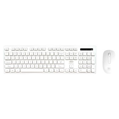 Бездротова клавіатура з мишею XO KB-02 white