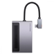 HUB адаптер USB Baseus Magic Multifunctional Type-C with retractable Clip Standard Edition перехідник хаб