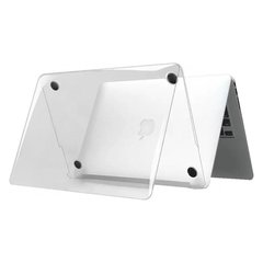 Чехол Накладка Конверт WIWU Crystal Shield Case MacBook Pro 16.2 A2485 с ножками Прозрачный Пластик