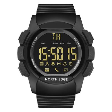 Смарт-часы NORTH EDGE AK |Track, 10 bar, ВТ 4.0| Black