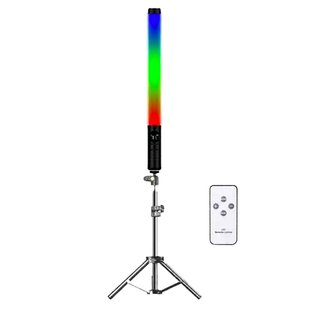 Лампа LED RGB аккумуляторная Stick Lamp H1 со штативом 2М |50cm, 4000mAh, 20Вт| студийный свет Black