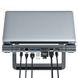 HUB адаптер c подставкой для ноутбука Acefast E5 2xUSB/Type-C PD/HDMI/RJ45/SD/TF Silver