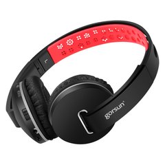 Беспроводные Bluetooth наушники микрофоном Gorsun GS-E85 Black-Red