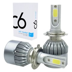 Светодиодные автомобильные лампы C6 LED Headlight H4 комплект автомобильных светодиодных ламп