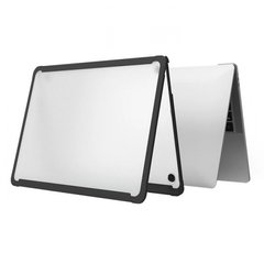 Чехол Бампер Накладка Конверт WIWU Haya Shield Case MacBook Pro 14.2" 2021 с ножками Прозрачный Пластик Черный