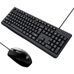 Дротова клавіатура з мишею XO KB-03 black