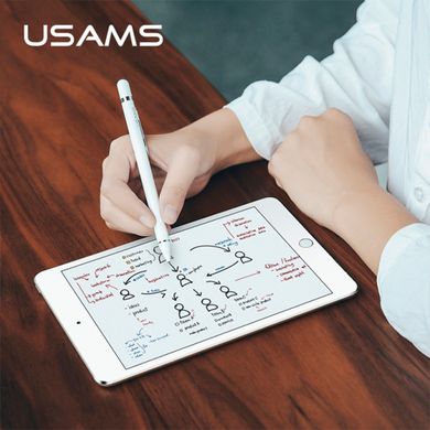 Стилус универсальный активный для Android, iPad планшета USAMS Touch Screen Stylus Pen With clip US-ZB057