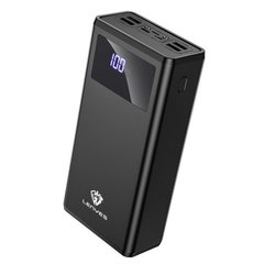 Внешний аккумулятор повербанк power bank Lenyes PX591 50000mAh |4USB/Type-C, PD/QC, 3A/20W| black