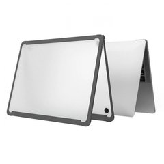 Чехол Бампер Накладка Конверт WIWU Haya Shield Case MacBook Pro 14.2" 2021 с ножками Прозрачный Пластик Серый
