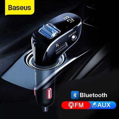 Авто FM модулятор BASEUS With Bluetooth FM Streamer F40 2USB, 2A, AUX трансмиттер для авто