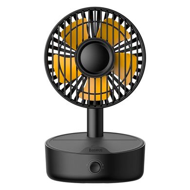 Вентилятор з бездротовим зарядним пристроєм BASEUS wireless charger with oscillating fan | 10W Qi | black