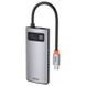 HUB адаптер USB BASEUS Type-C Metal Gleam Series 4-in-1 2USB, HDMI, Type-C, 100W PD перехідник хаб CAHUB-CY0G