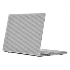 Чехол Накладка Конверт WIWU iKavlar Crystal Shield MacBook Pro 13,3" 2020/2022 с ножками Серый Карбон Пластик
