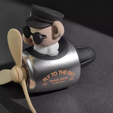 Ароматизатор для авто Pilot Bear, пахучка, освіжувач повітря в машину Silver