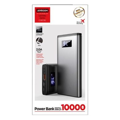 Зовнішній акумулятор повербанк Power Bank Joyroom D-M190 10000mAh USB/Type-C/MicroUSB, 2A black