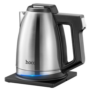 Электрический Чайник Электрочайник HOCO Cool kitchen electric kettle HJD02A |1.5л Нерж| Серый