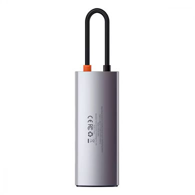 HUB адаптер Baseus Metal Gleam Series 5-in-1 3xUSB3.0 + 4KHD + Type-C перехідник хаб