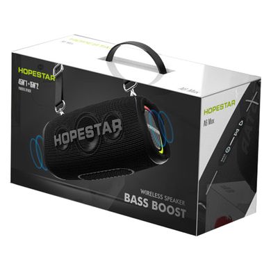 Портативная беспроводная Bluetooth колонка Hopestar A6 Max Басс |BT5.1, 80W, TWS, AUX/TF/USB, 7h,IPX6| Серый