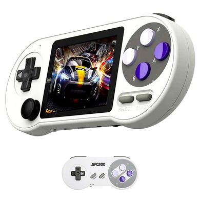 Портативна ігрова ретро приставка консоль SF900 Game Box 1500mAh 6000 ігор White