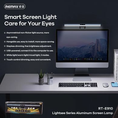 Десктоп - лампа скринбар Remax RT-E910 Lightsee series |2800-5500K| светильник универсальный светодиодный