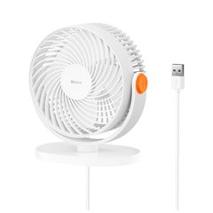 Портативний вентилятор BASEUS Serenity Desktop Fan | USB, 3W | ACYY000002 white