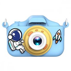 Цифровий дитячий фотоапарат Astronaut 2" дисплей IPS | TF, MicroSD, 600mAh, Фото, Відео, Ігри | Синій