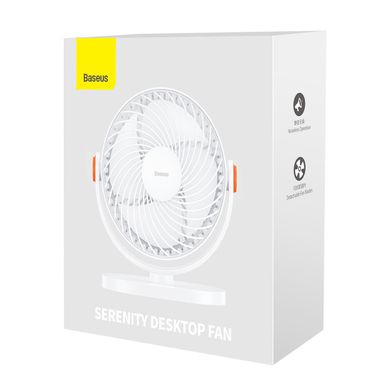 Вентилятор портативний BASEUS Serenity Desktop Fan | USB, 3W | ACYY000002 white