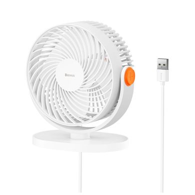 Вентилятор портативний BASEUS Serenity Desktop Fan | USB, 3W | ACYY000002 white