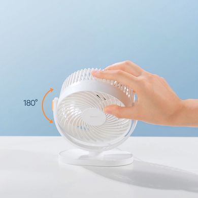 Портативний вентилятор BASEUS Serenity Desktop Fan | USB, 3W | ACYY000002 white