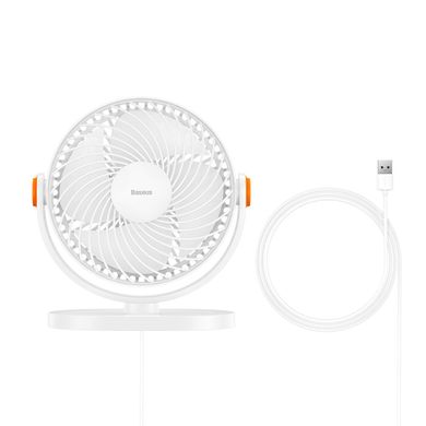 Вентилятор портативний BASEUS Serenity Desktop Fan | USB, 3W | ACYY000002 white