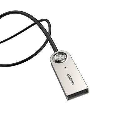 Беспроводной аудиоадаптер ресивер AUX в авто Baseus Audio Wireless Adapter Cable BA01 BT5.0 трансмиттер, FM модулятор