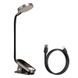 Настільна лампа LED безпровідна універсальна з кліпсою Baseus Comfort Reading Mini Clip Lamp 24Hours, 4000K Dark Grey