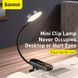 Настільна лампа LED безпровідна універсальна з кліпсою Baseus Comfort Reading Mini Clip Lamp 24Hours, 4000K Dark Grey