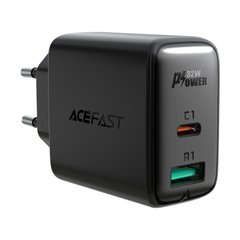 Сетевое зарядное устройство Acefast A5 Type-C, USB, 2.4A, 32W, PD, QC 3.0 Black адаптер с быстрой зарядкой