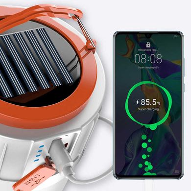 Фонарь - светильник аккумуляторный переносной светодиодный Solar Light HS-V66-1, повербанк, солнечная панель
