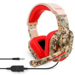 Ігрові навушники IPega Gaming PG-R005 з мікрофоном провідні Comouflage-Red