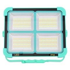 Переносной Светодиодный Аккумуляторный LED Фонарь Solar LED Light повербанк |336 LED, IP66, USB| Бирюзовый