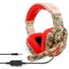 Игровые наушники IPega Gaming PG-R005 с микрофоном проводные Comouflage-Red