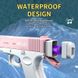 Водяний пістолет акумуляторний електричний Water Glock з 2 обоймами для води Pink