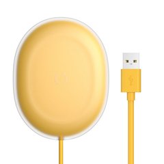 Беспроводное зарядное устройство Baseus Jelly 15W 2A зарядка QI Yellow