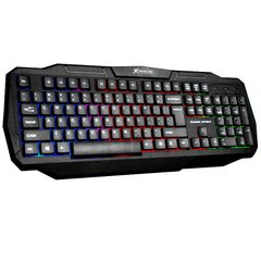 Игровая проводная клавиатура XTRIKE ME Gaming KB-302 (UA/RU/ENG раскладка) с RGB подсветкой Black