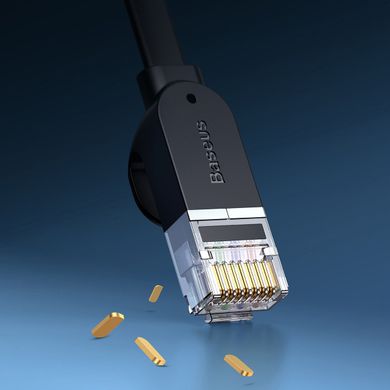 Патч-корд сетевой кабель Baseus high Speed Six types of RJ45 Gigabit network cable (flat cable) |15m|